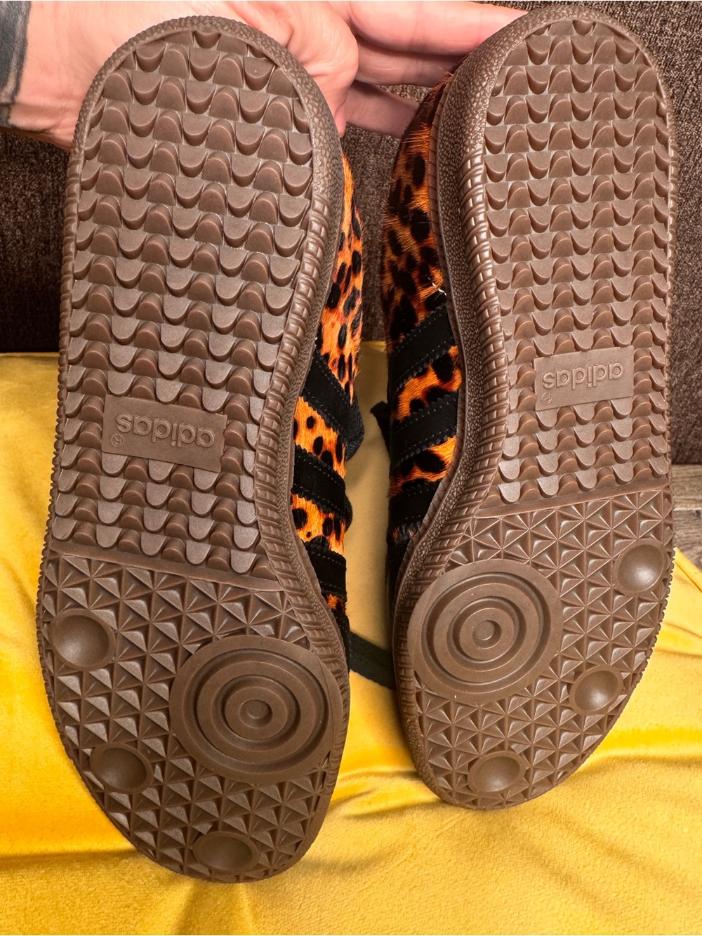 adidas Women’s Leopard Print Samba Sneakers - Picture 8 of 8
